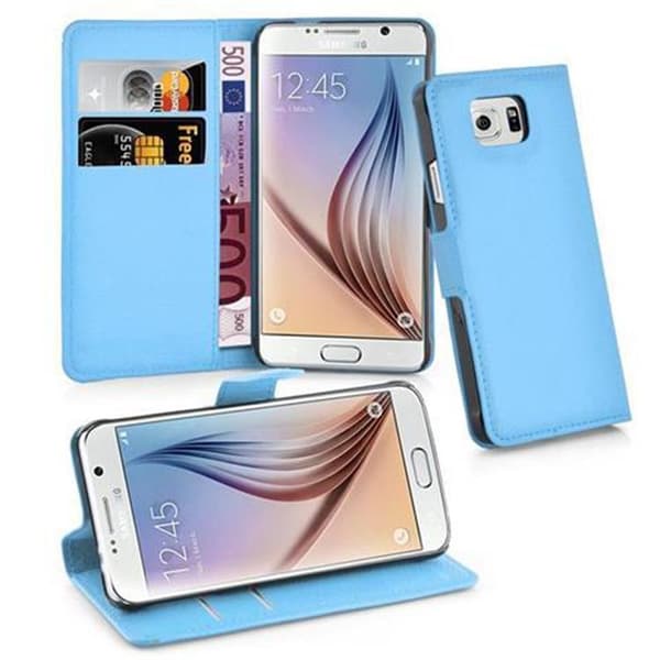 Samsung Galaxy S6 Plånboksfodral Fodral Skal Case med magnetisk stängning, ståfunktion och kortplats