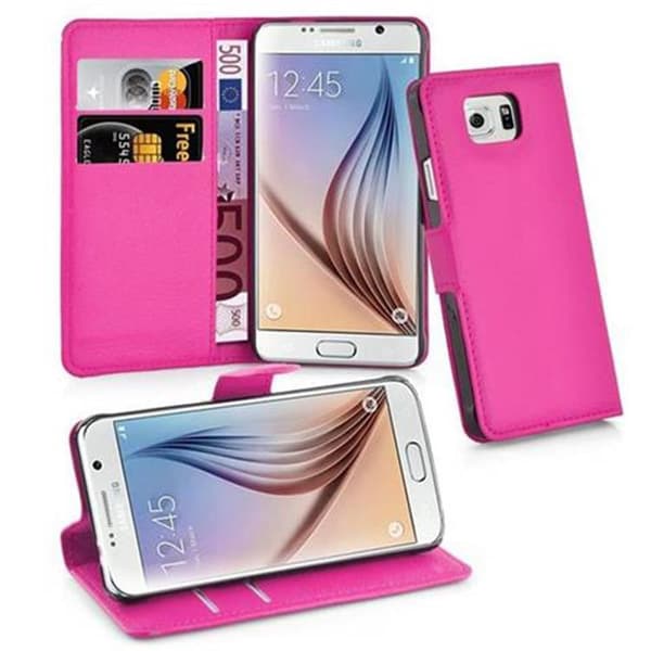 Samsung Galaxy S6 Plånboksfodral Fodral Skal Case med magnetisk stängning, ståfunktion och kortplats