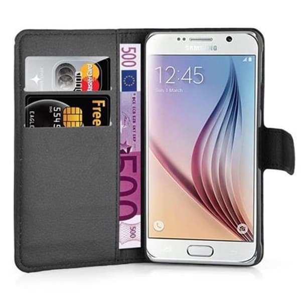 Samsung Galaxy S6 Plånboksfodral Fodral Skal Case med magnetisk stängning, ståfunktion och kortplats
