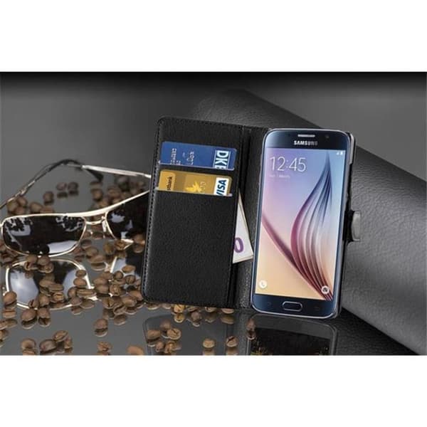 Samsung Galaxy S6 Plånboksfodral Fodral Skal Case med magnetisk stängning, ståfunktion och kortplats