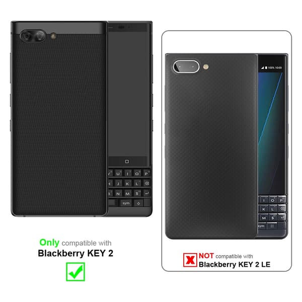 Blackberry KEY 2 Plånboksfodral Fodral Skal Case med magnetisk stängning, ståfunktion och kortplats