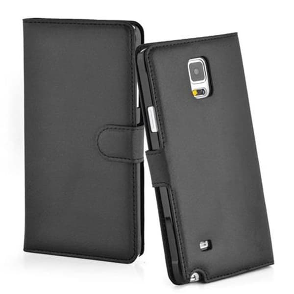 Samsung Galaxy NOTE 4 Suojakotelo Lompakkokotelo Matkapuhelinkotelo Suojakuori jossa magneettisuljenta, jalusta-toiminto ja korttitasku