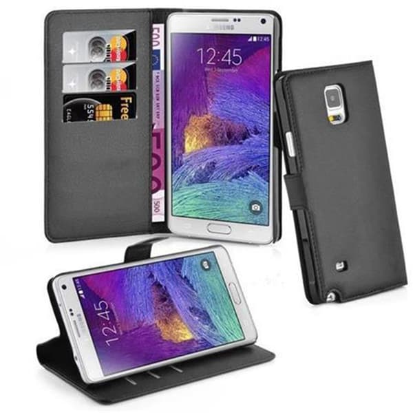 Samsung Galaxy NOTE 4 Suojakotelo Lompakkokotelo Matkapuhelinkotelo Suojakuori jossa magneettisuljenta, jalusta-toiminto ja korttitasku