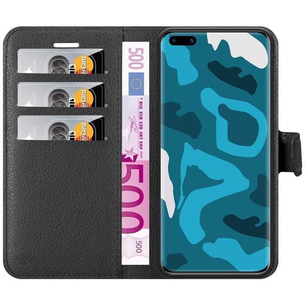 Deksel til Huawei P40 PRO / P40 PRO+ Lommebokdeksel med magnetisk lukking, stativfunksjon og kortlomme