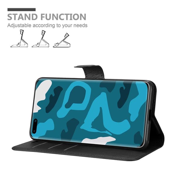 Huawei P40 PRO / P40 PRO+ Suojakotelo Lompakkokotelo Matkapuhelinkotelo Suojakuori jossa magneettisuljenta, jalusta-toiminto ja korttitasku