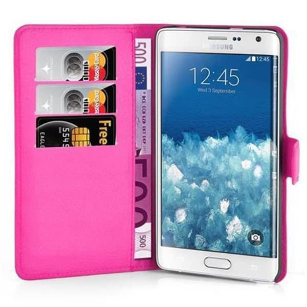 Samsung Galaxy NOTE EDGE Suojakotelo Lompakkokotelo Matkapuhelinkotelo Suojakuori jossa magneettisuljenta, jalusta-toiminto ja korttitasku