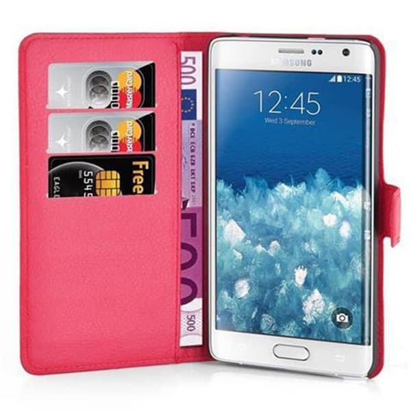 Samsung Galaxy NOTE EDGE Suojakotelo Lompakkokotelo Matkapuhelinkotelo Suojakuori jossa magneettisuljenta, jalusta-toiminto ja korttitasku