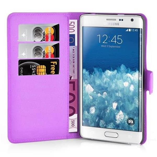 Samsung Galaxy NOTE EDGE Suojakotelo Lompakkokotelo Matkapuhelinkotelo Suojakuori jossa magneettisuljenta, jalusta-toiminto ja korttitasku
