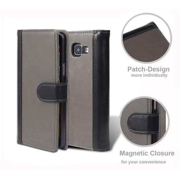Samsung Galaxy A5 2016 Plånboksfodral Fodral Skal Case med ståfunktion och kortficka i tvåfärgad design