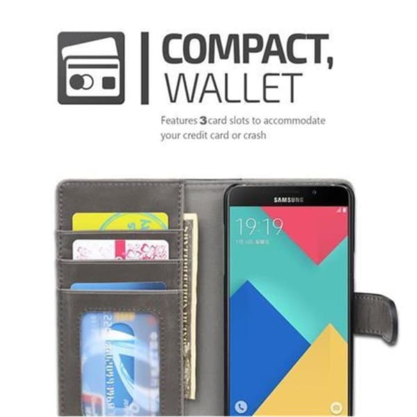 Samsung Galaxy A5 2016 Plånboksfodral Fodral Skal Case med ståfunktion och kortficka i tvåfärgad design
