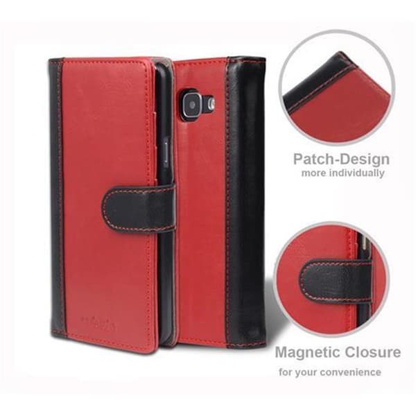 Samsung Galaxy A5 2016 Plånboksfodral Fodral Skal Case med ståfunktion och kortficka i tvåfärgad design