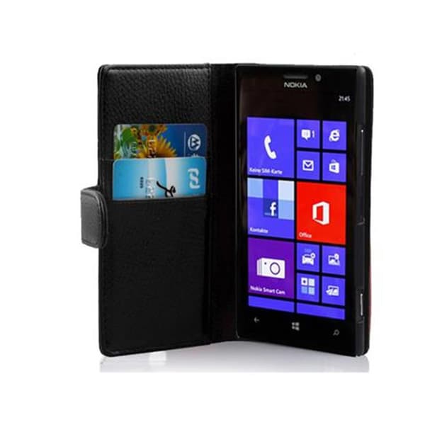 Nokia Lumia 925 Lompakkokotelo Suojakotelo Matkapuhelinkotelo Suojakuori kuvioitua keinonahkaa ja korttitasku