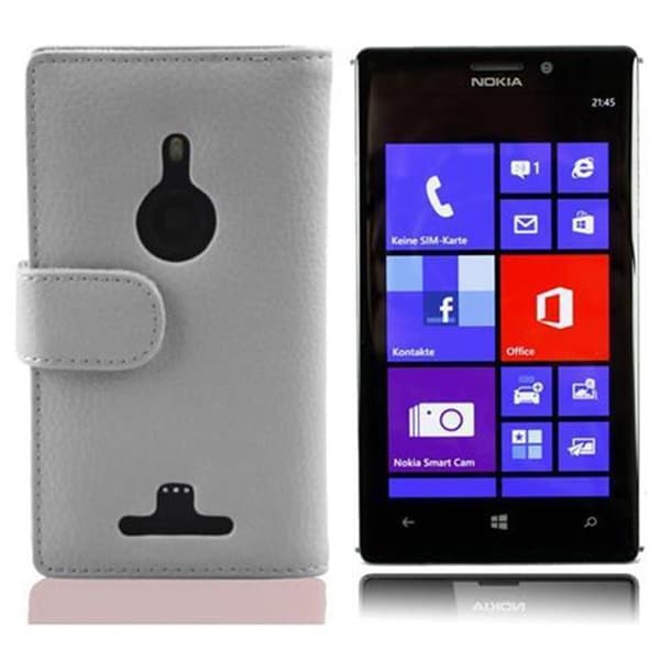 Nokia Lumia 925 Lompakkokotelo Suojakotelo Matkapuhelinkotelo Suojakuori kuvioitua keinonahkaa ja korttitasku