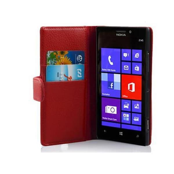 Nokia Lumia 925 Lompakkokotelo Suojakotelo Matkapuhelinkotelo Suojakuori kuvioitua keinonahkaa ja korttitasku