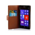 Pikkukuva 1 / 3: Nokia Lumia 925 Lompakkokotelo Suojakotelo Matkapuhelinkotelo Suojakuori kuvioitua keinonahkaa ja korttitasku