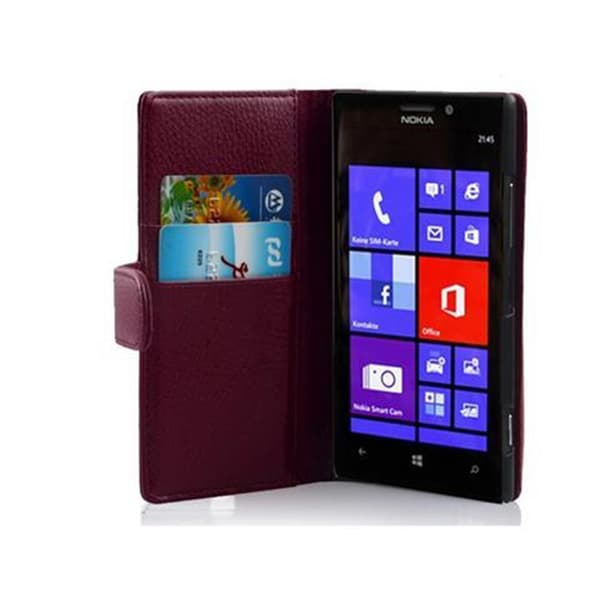 Nokia Lumia 925 Lompakkokotelo Suojakotelo Matkapuhelinkotelo Suojakuori kuvioitua keinonahkaa ja korttitasku