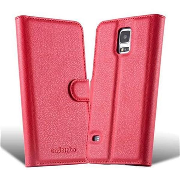 Samsung Galaxy S5 / S5 NEO Plånboksfodral Fodral Skal Case med magnetisk stängning, ståfunktion och kortplats