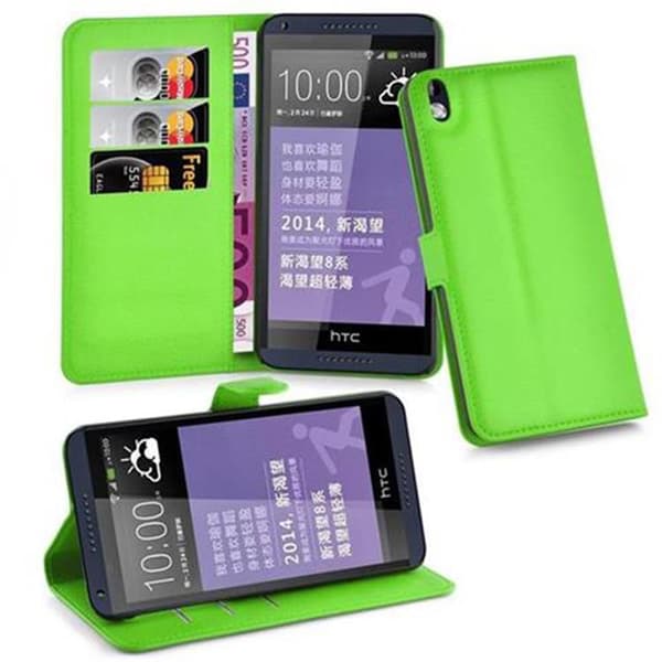 HTC Desire 816 Plånboksfodral Fodral Skal Case med magnetisk stängning, ståfunktion och kortplats