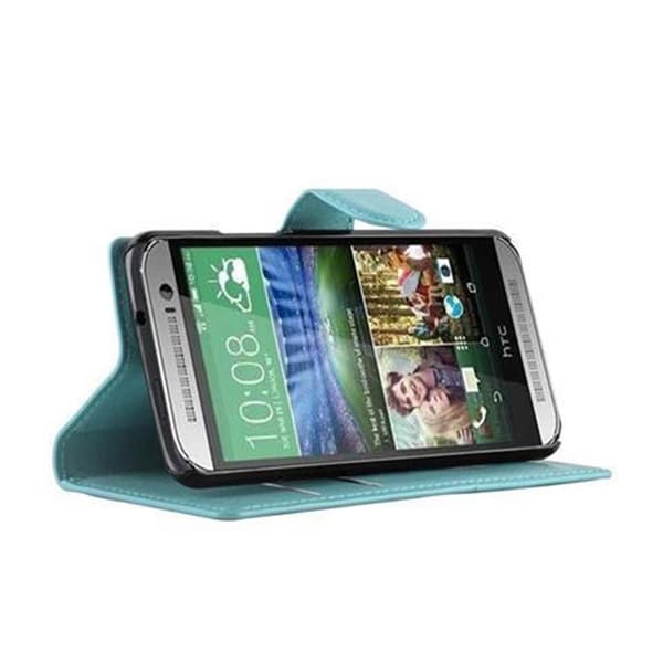 HTC ONE M8 MINI Plånboksfodral Fodral Skal Case med magnetisk stängning, ståfunktion och kortplats