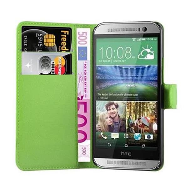 HTC ONE M8 MINI Plånboksfodral Fodral Skal Case med magnetisk stängning, ståfunktion och kortplats