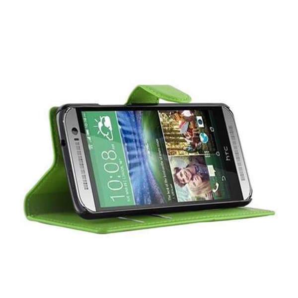 HTC ONE M8 MINI Plånboksfodral Fodral Skal Case med magnetisk stängning, ståfunktion och kortplats