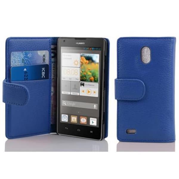 Huawei ASCEND G700 Skal Fodral Plånboksfodral Case Skyddsfodral i texturerat konstläder och kortficka