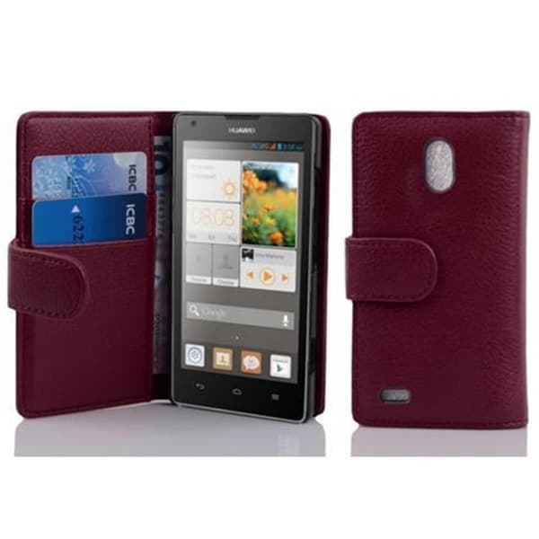 Huawei ASCEND G700 Skal Fodral Plånboksfodral Case Skyddsfodral i texturerat konstläder och kortficka