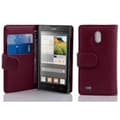 Miniatyrbild 1 av 3: Huawei ASCEND G700 Skal Fodral Plånboksfodral Case Skyddsfodral i texturerat konstläder och kortficka