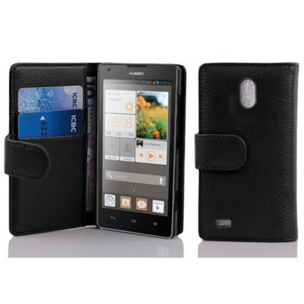 Huawei ASCEND G700 Skal Fodral Plånboksfodral Case Skyddsfodral i texturerat konstläder och kortficka