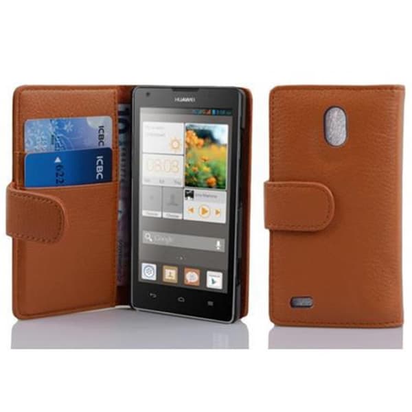 Huawei ASCEND G700 Skal Fodral Plånboksfodral Case Skyddsfodral i texturerat konstläder och kortficka