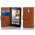 Miniatyrbild 1 av 3: Huawei ASCEND G700 Skal Fodral Plånboksfodral Case Skyddsfodral i texturerat konstläder och kortficka