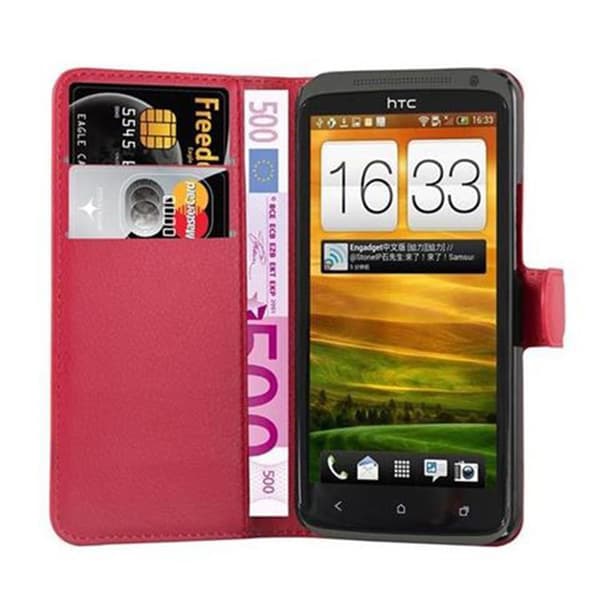 HTC ONE X / X+ Suojakotelo Lompakkokotelo Matkapuhelinkotelo Suojakuori jossa magneettisuljenta, jalusta-toiminto ja korttitasku