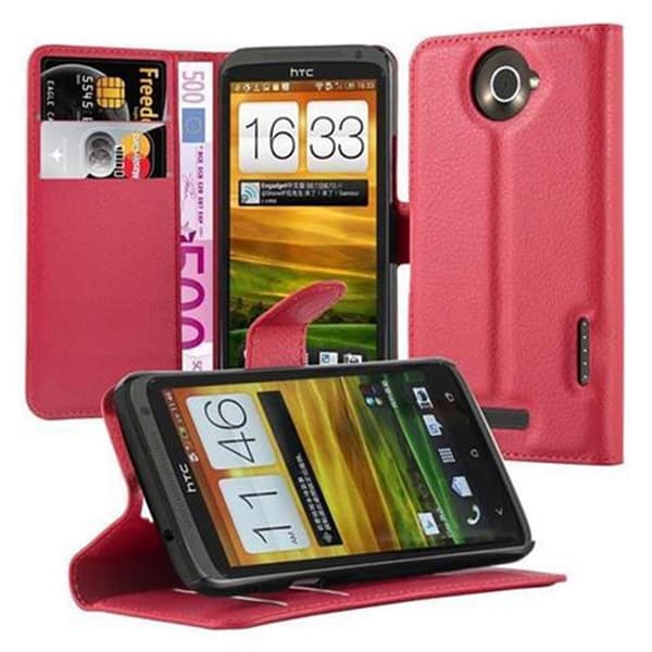 HTC ONE X / X+ Suojakotelo Lompakkokotelo Matkapuhelinkotelo Suojakuori jossa magneettisuljenta, jalusta-toiminto ja korttitasku