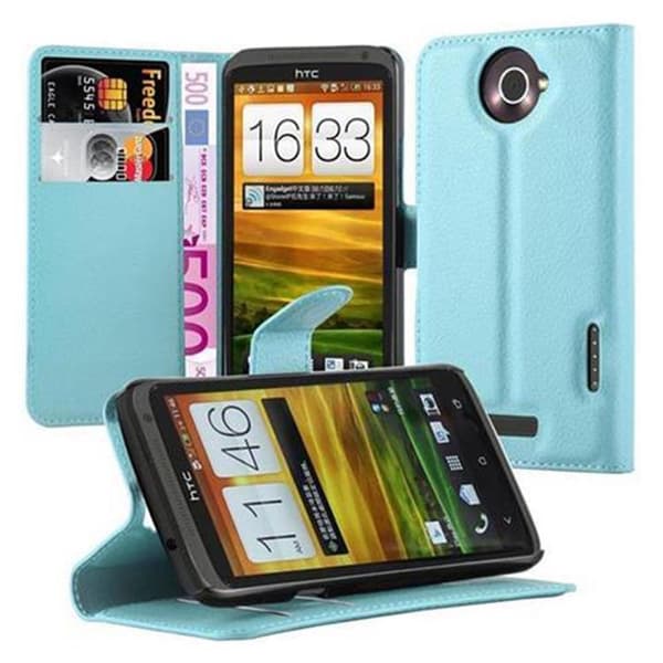 HTC ONE X / X+ Suojakotelo Lompakkokotelo Matkapuhelinkotelo Suojakuori jossa magneettisuljenta, jalusta-toiminto ja korttitasku