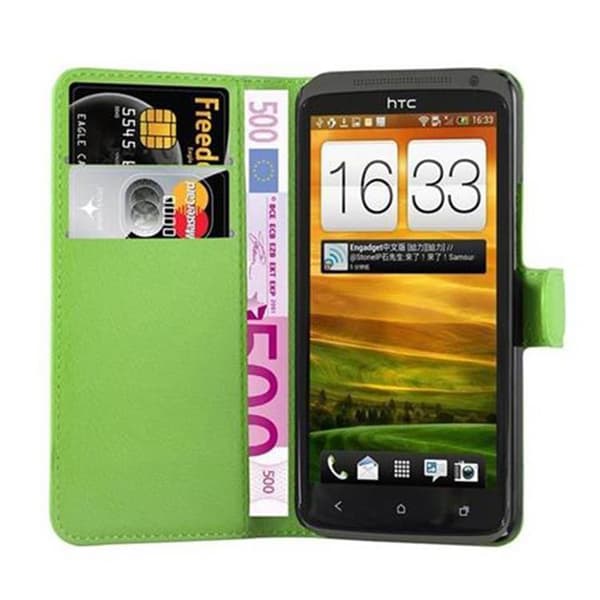 HTC ONE X / X+ Suojakotelo Lompakkokotelo Matkapuhelinkotelo Suojakuori jossa magneettisuljenta, jalusta-toiminto ja korttitasku