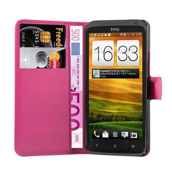 HTC ONE X / X+ Plånboksfodral Fodral Skal Case med magnetisk stängning, ståfunktion och kortplats