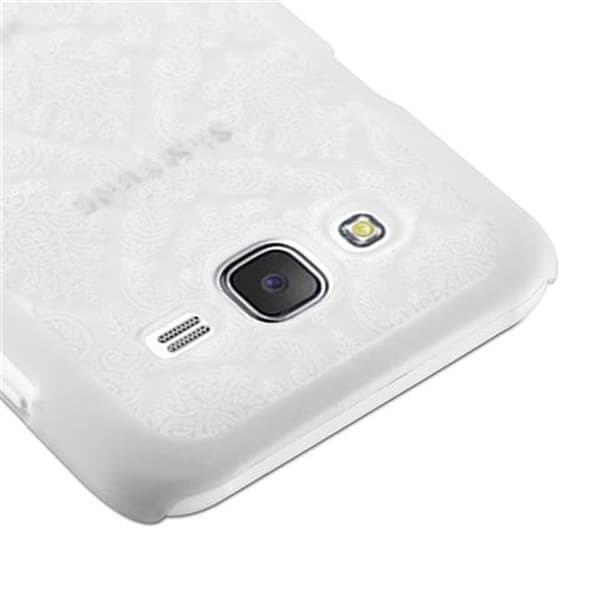 Samsung Galaxy J7 2015 Fodral Mobilskydd Skal i blommig Paisley Henna-design mot repor och stötar