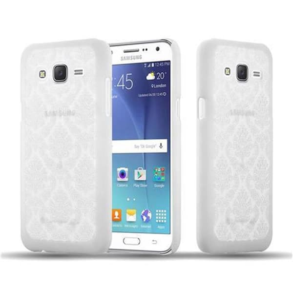 Samsung Galaxy J7 2015 Fodral Mobilskydd Skal i blommig Paisley Henna-design mot repor och stötar