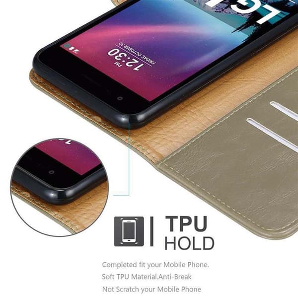 Deksel til LG K4 2017 Lommebokdeksel med magnetisk lukking, stativfunksjon og kortlomme