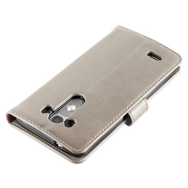 LG G3 Plånboksfodral Skal Mobilskyddmed magnetisk stängning, ståfunktion och kortficka