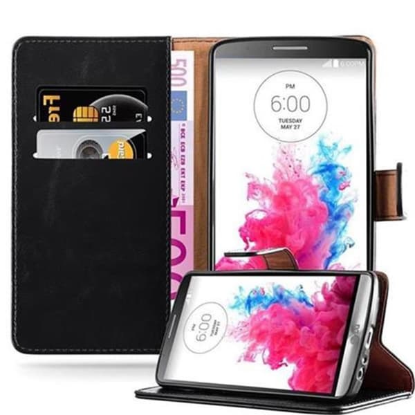 LG G3 Plånboksfodral Skal Mobilskyddmed magnetisk stängning, ståfunktion och kortficka