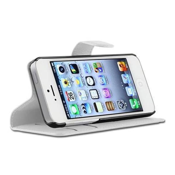 iPhone 5 / 5S / SE 2016 Plånboksfodral Fodral Skal Case med magnetisk stängning, ståfunktion och kortplats