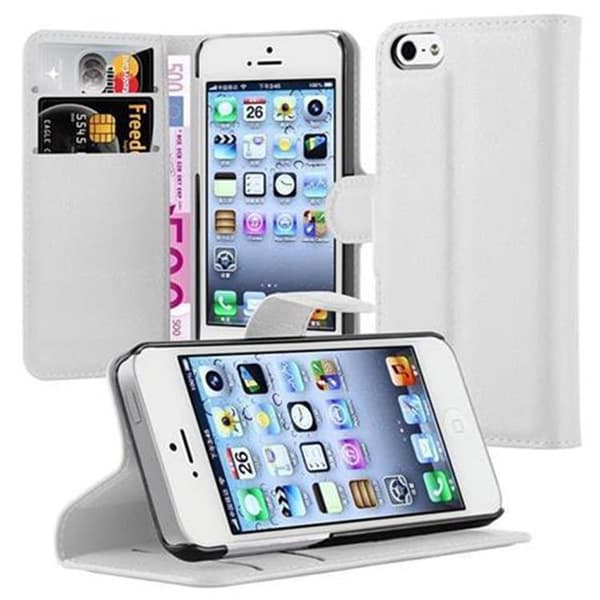 iPhone 5 / 5S / SE 2016 Plånboksfodral Fodral Skal Case med magnetisk stängning, ståfunktion och kortplats