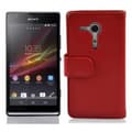 Pikkukuva 3 / 4: Sony Xperia SP Lompakkokotelo Suojakotelo Matkapuhelinkotelo Suojakuori kuvioitua keinonahkaa ja korttitasku