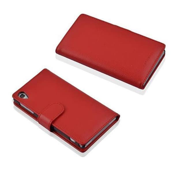 Sony Xperia Z1 Skal Fodral Plånboksfodral Case Skyddsfodral i texturerat konstläder och kortficka