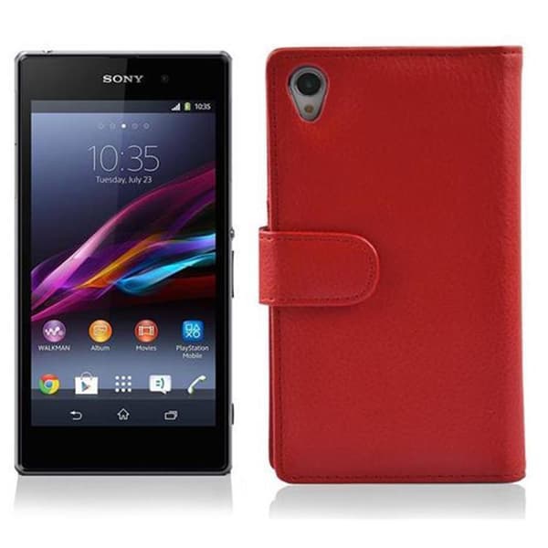 Sony Xperia Z1 Lompakkokotelo Suojakotelo Matkapuhelinkotelo Suojakuori kuvioitua keinonahkaa ja korttitasku