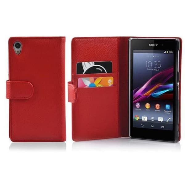 Sony Xperia Z1 Lompakkokotelo Suojakotelo Matkapuhelinkotelo Suojakuori kuvioitua keinonahkaa ja korttitasku