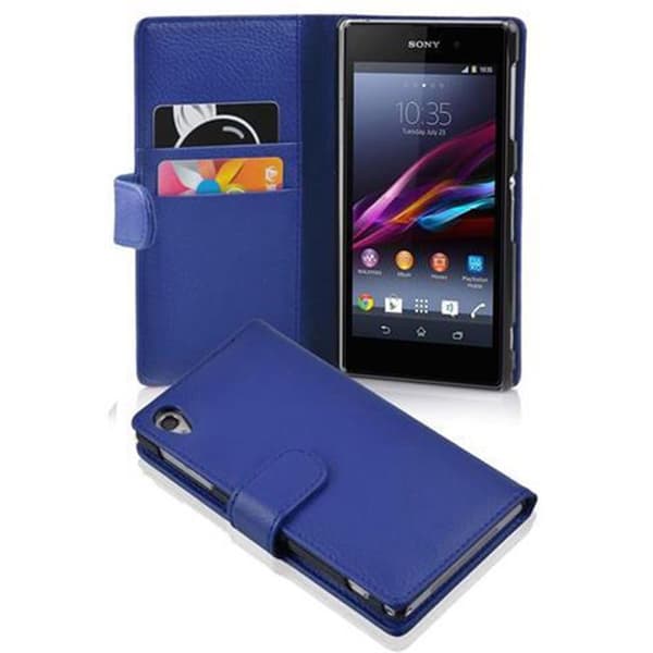 Sony Xperia Z1 Lompakkokotelo Suojakotelo Matkapuhelinkotelo Suojakuori kuvioitua keinonahkaa ja korttitasku