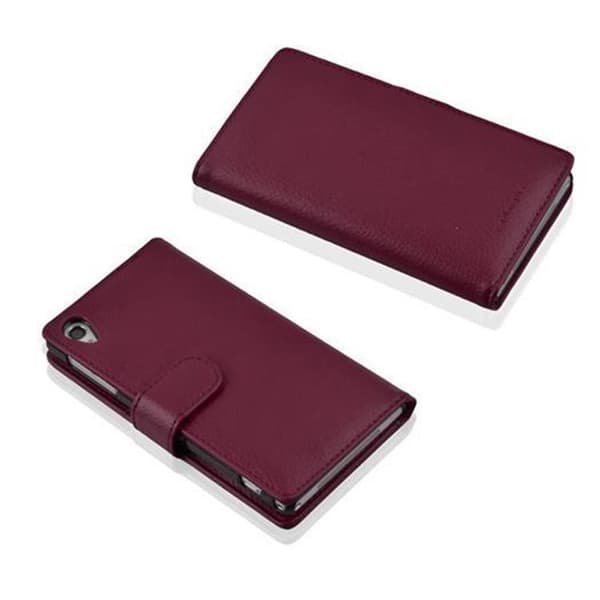 Sony Xperia Z1 Skal Fodral Plånboksfodral Case Skyddsfodral i texturerat konstläder och kortficka