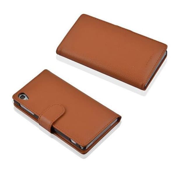 Sony Xperia Z1 Skal Fodral Plånboksfodral Case Skyddsfodral i texturerat konstläder och kortficka
